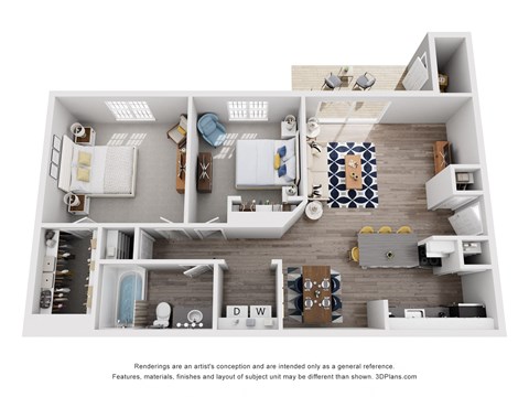 2 Bedroom A Floor Plan